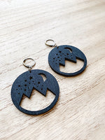 Mountain starry night earrings