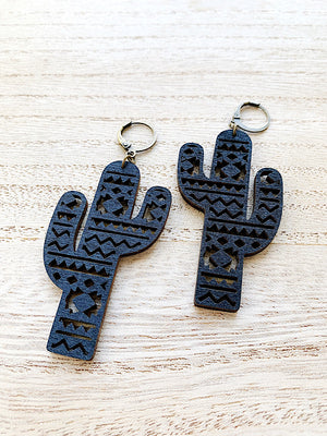 cactus earrings