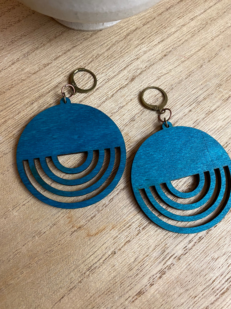 Loryn Wooden Dangle Earrings