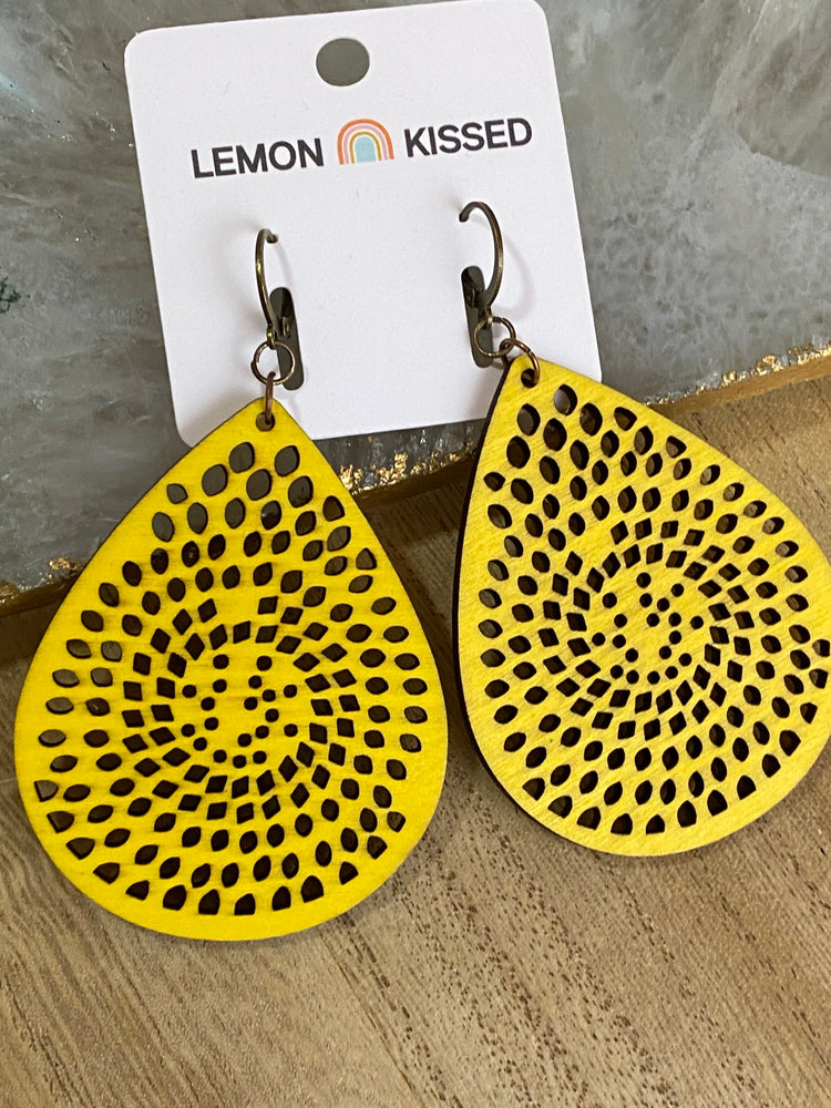 Bermuda Breeze Paparazzi Black Wood Earrings Beautifully Bold