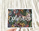 Floral Colorado State Sticker